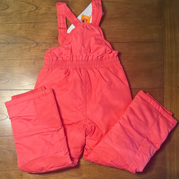 Cat & Jack Vibrant Pink Snow Bib, Size S - Picture 4 of 4